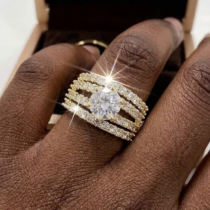 Eternal Radiance Ring Set | Gold