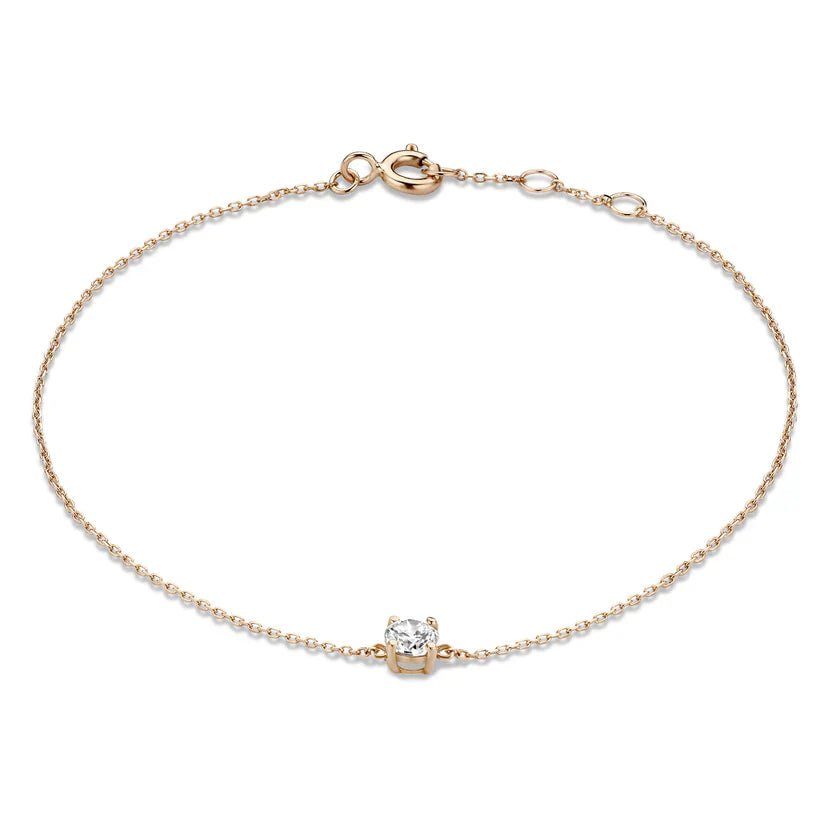 Cléa Stone Bracelet | White Gold