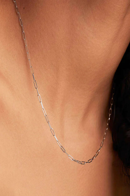 Archen Elegant Chain Necklace | White Gold
